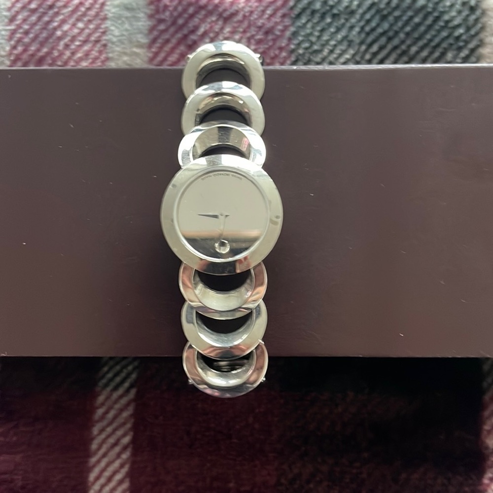 Stainless Silver Women's Link Bracelet Watch